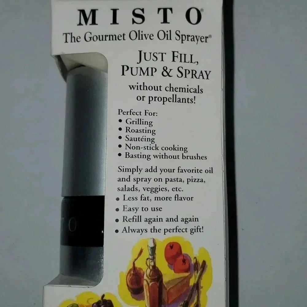 Misto The Gourmet Olive Oil Sprayer in Brushed Aluminum NWT